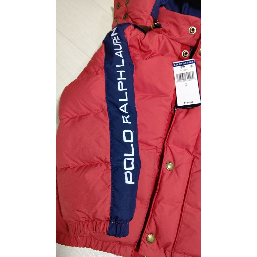 POLO RALPH LAUREN(ポロラルフローレン)のポロラルフローレン ダウン 新品未使用 タグ付き 6Tサイズ キッズ/ベビー/マタニティのキッズ服男の子用(90cm~)(コート)の商品写真