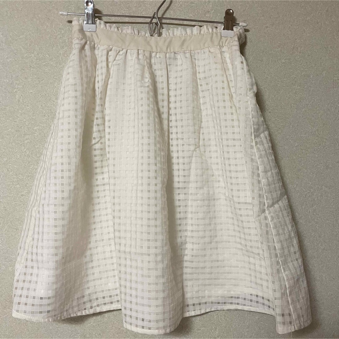 ehka sopo(エヘカソポ)のエヘカソポ　スカート　ホワイト レディースのスカート(ひざ丈スカート)の商品写真