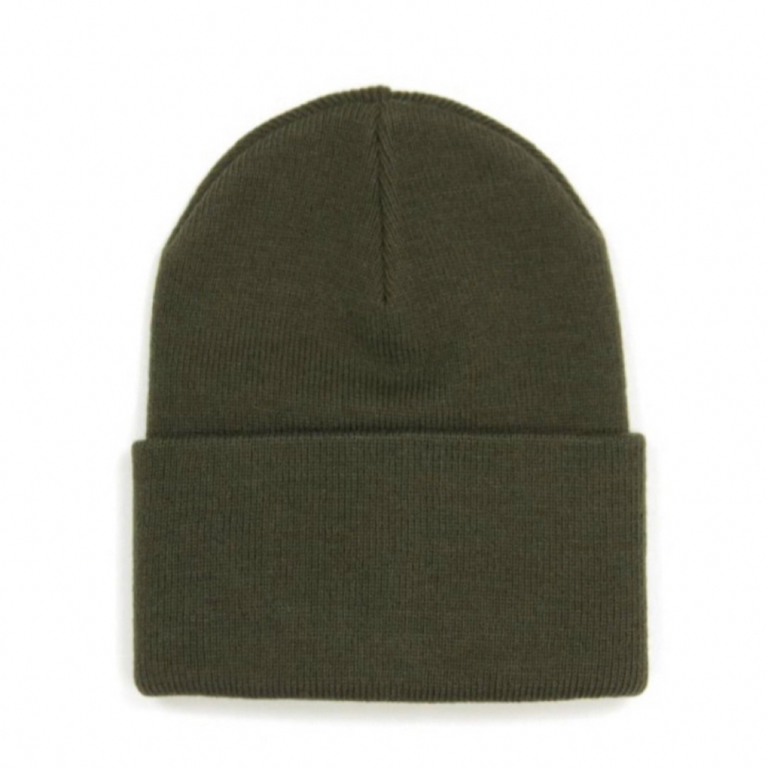 carhartt(カーハート)の冬SALE【タグ付き】 carhartt カーハート　ニット帽　カーキ　ニット メンズの帽子(ニット帽/ビーニー)の商品写真