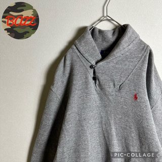 ポロラルフローレン(POLO RALPH LAUREN)の◎【3点一万円】ラルフローレン　スウェット　Mサイズ　ワンポイントロゴ　グレー　(スウェット)