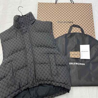 バレンシアガ(Balenciaga)の限定☆GUCCI×BALENCIAGAダウンベスト☆グッチバレンシアガ☆付属品有(ダウンベスト)