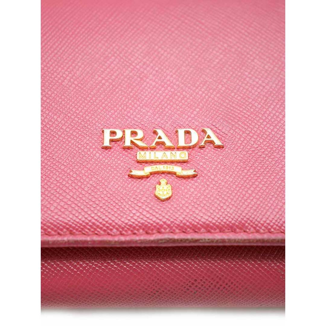 PRADA(プラダ)のPRADA プラダ サフィアーノ二つ折り財布 ピンク レディースのファッション小物(財布)の商品写真