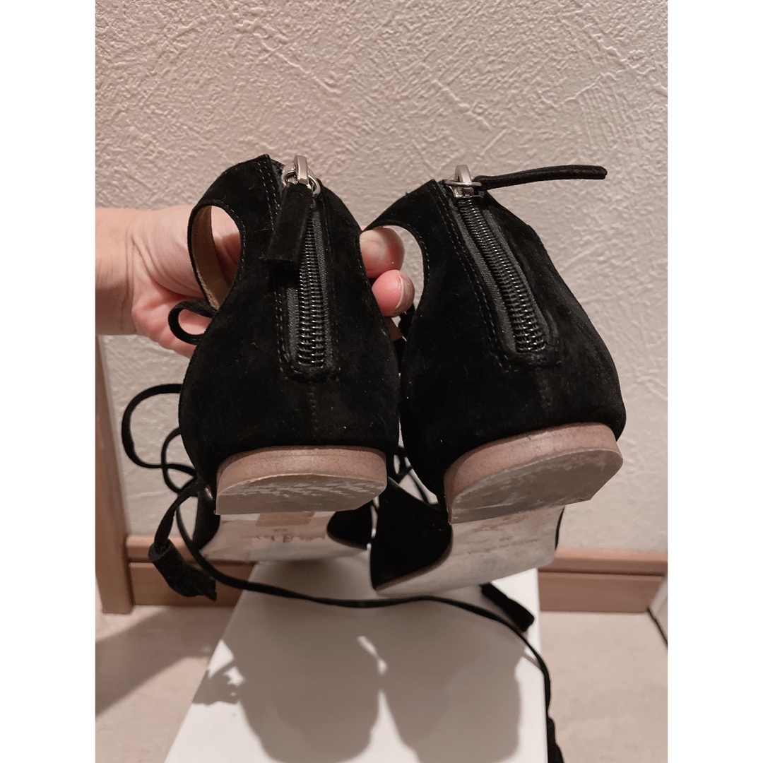 nano・universe(ナノユニバース)のナノユニバース  sentore amaranto ストリングサンダル　ブラック レディースの靴/シューズ(サンダル)の商品写真