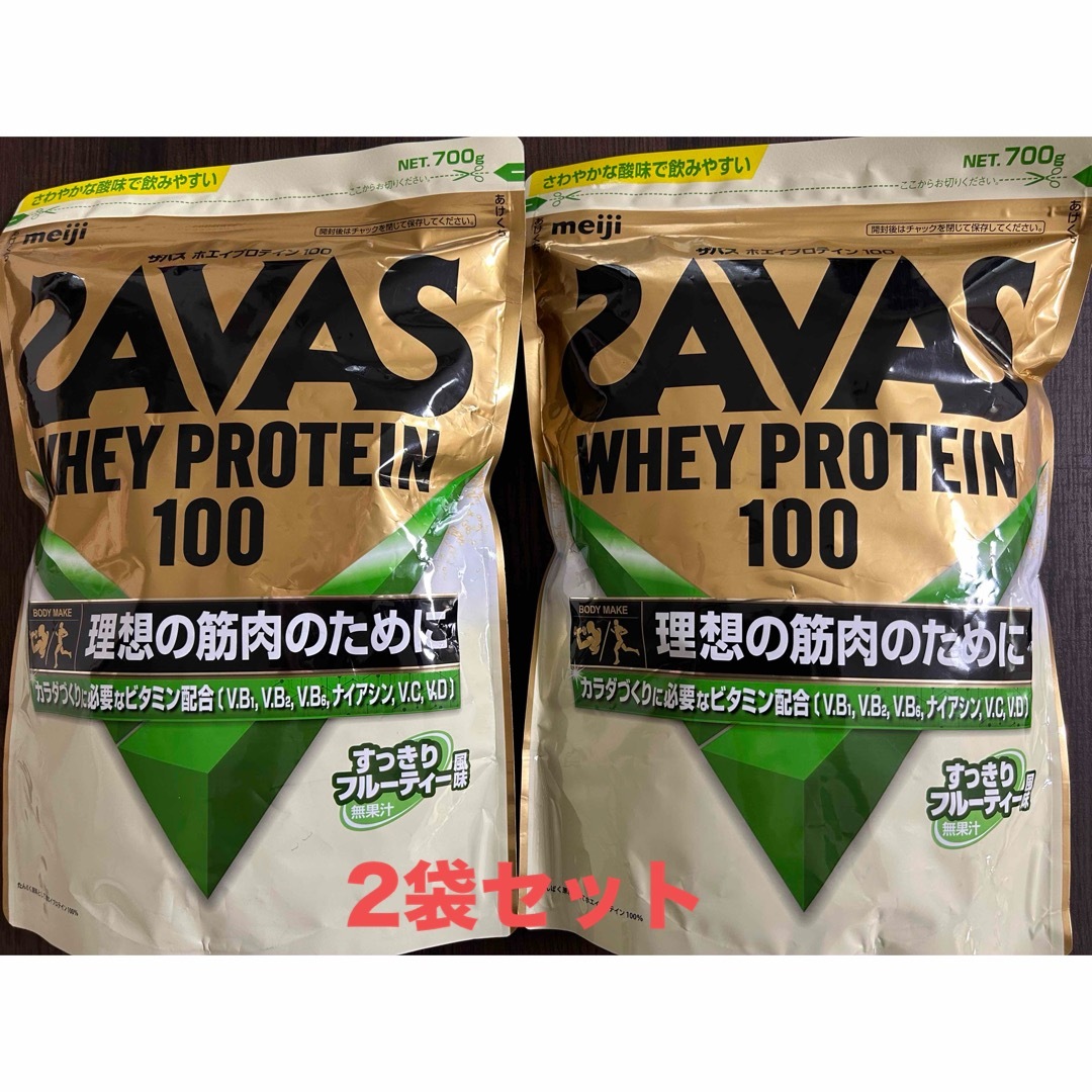 SAVAS - 明治SAVAS ホエイプロテインすっきりフルーティー風味700g 2袋 ...