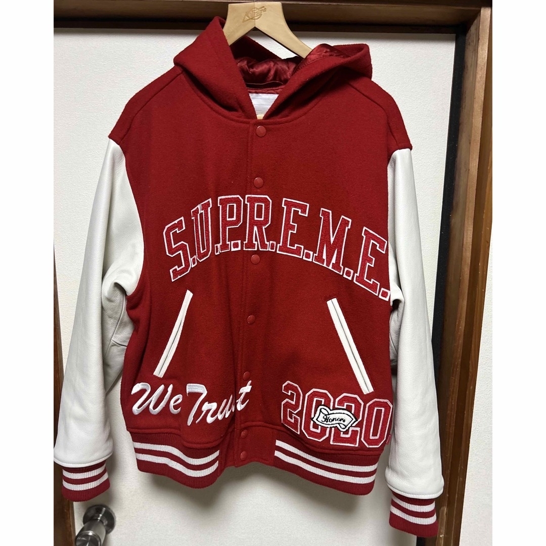 Supreme(シュプリーム)のsupreme  King Hooded Varsity Jacket サイズM メンズのジャケット/アウター(スタジャン)の商品写真