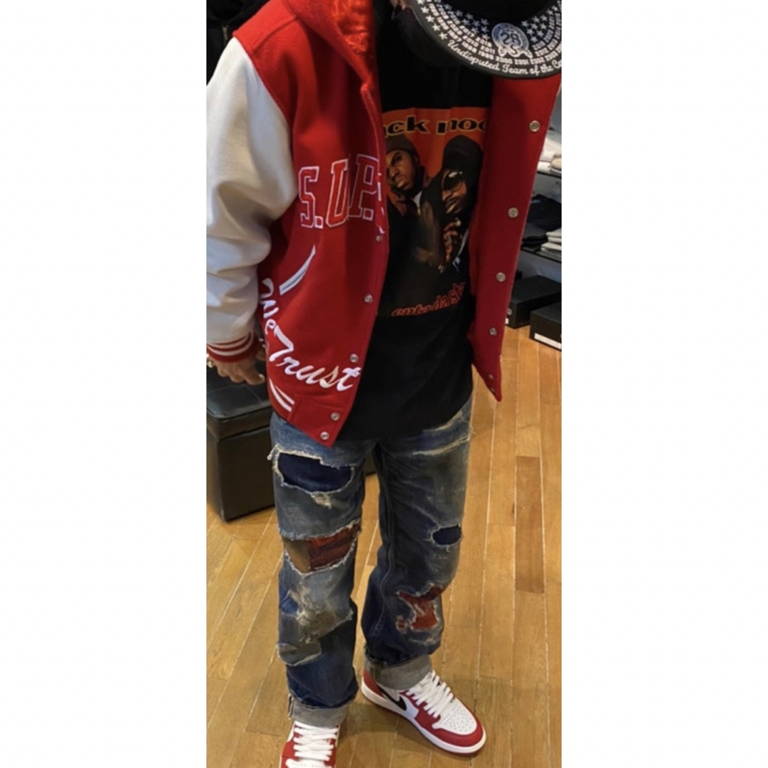 Supreme(シュプリーム)のsupreme  King Hooded Varsity Jacket サイズM メンズのジャケット/アウター(スタジャン)の商品写真