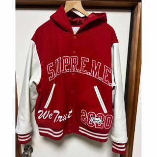 シュプリーム(Supreme)のsupreme  King Hooded Varsity Jacket サイズM(スタジャン)