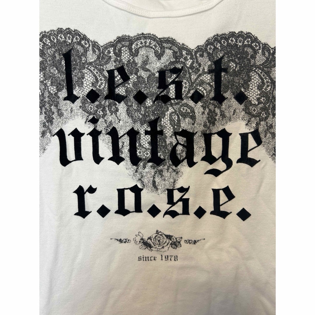 L'EST ROSE(レストローズ)のレストローズ　ロゴTシャツ レディースのトップス(Tシャツ(半袖/袖なし))の商品写真