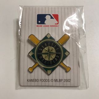 メジャーリーグベースボール(MLB)のMLB ピンバッジ シアトル マリナーズ 2002年 未開封品(記念品/関連グッズ)