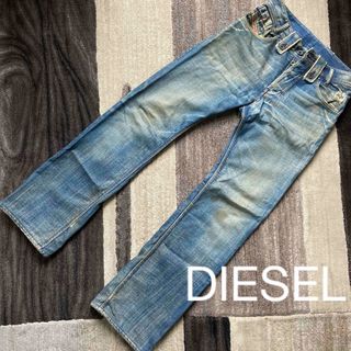 ディーゼル(DIESEL)の【送料無料】DIESEL ディーゼル　ダメージデニム　ジーンズ　綿100％　26(デニム/ジーンズ)