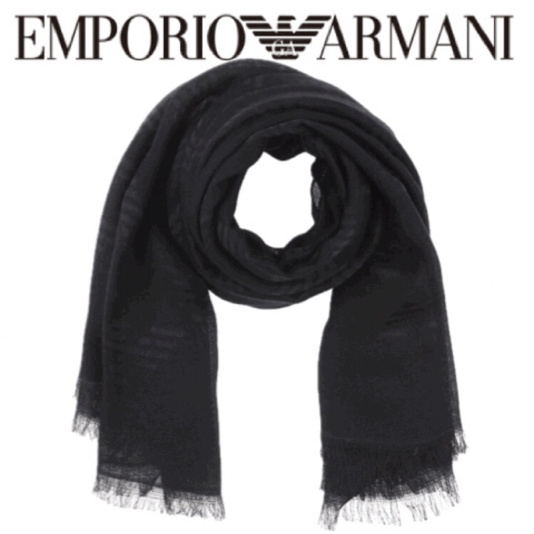 Emporio Armani(エンポリオアルマーニ)の新品未使用　エンポリオアルマーニ  マフラー　ストール　ARMANI メンズのファッション小物(マフラー)の商品写真