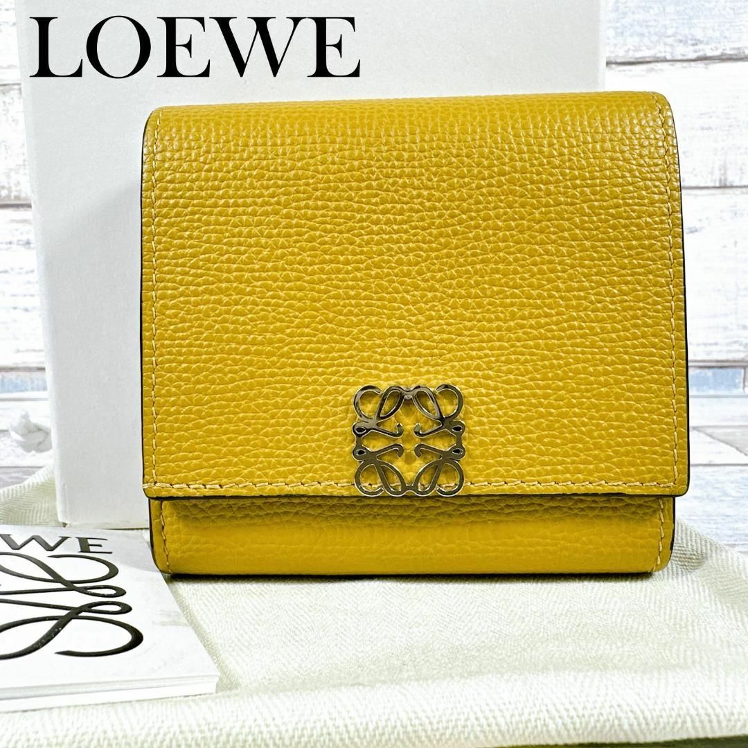 LOEWE ロエベ アナグラム 折り財布 コンパクト フラップ ウォレットレディース