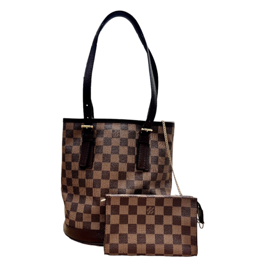 約23cm高さルイ・ヴィトン LOUIS VUITTON マレ N42240 エベヌ ダミエキャンバス ダミエ レディース トートバッグ