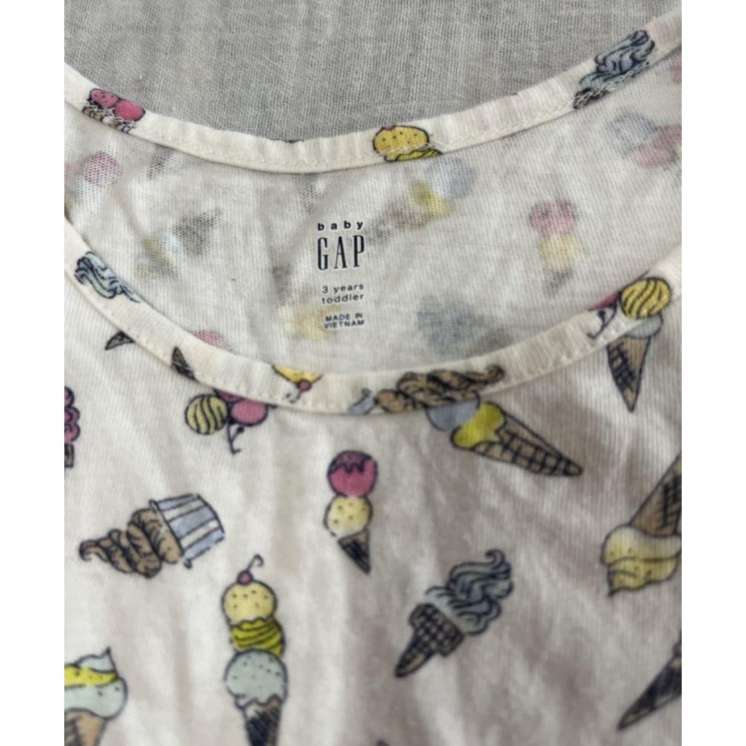 GAP(ギャップ)のGAP✨可愛いアイスクリーム柄　チュニック　ワンピース　100サイズ キッズ/ベビー/マタニティのキッズ服女の子用(90cm~)(Tシャツ/カットソー)の商品写真