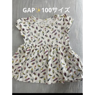 ギャップ(GAP)のGAP✨可愛いアイスクリーム柄　チュニック　ワンピース　100サイズ(Tシャツ/カットソー)