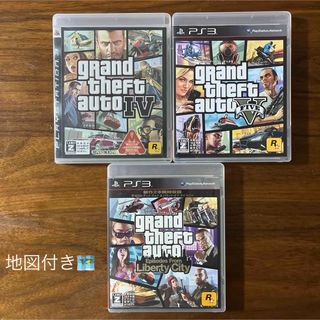 PS3グランドセフトオート3本セット (リバティーシティ、 4、 5 )(携帯用ゲームソフト)