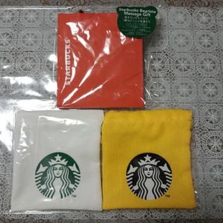 スターバックス(Starbucks)のSTARBUCKSスタバミニ巾着２枚セット&ミニ紙袋(ポーチ)