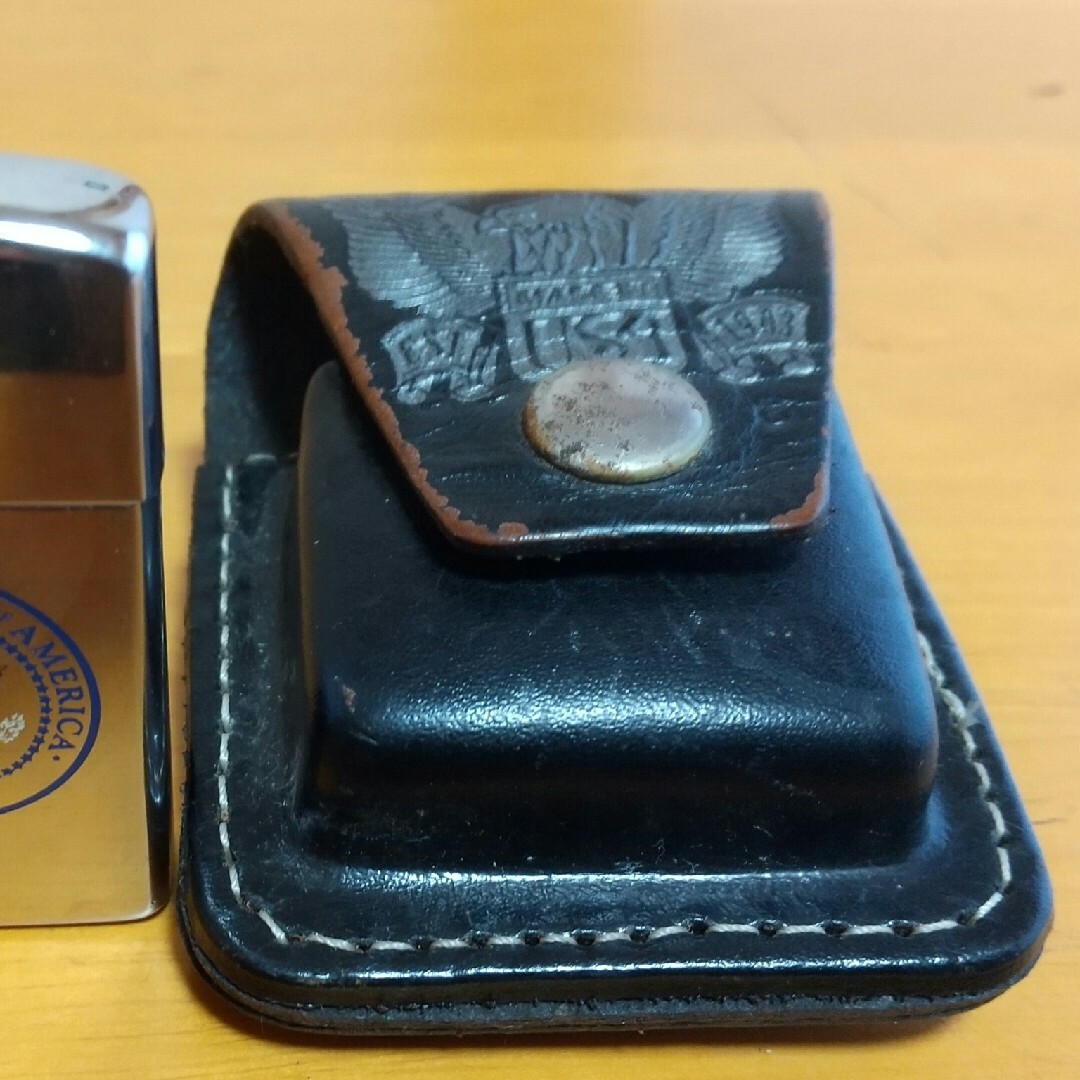 ZIPPO(ジッポー)のジッポーライター スリムサイズ ハーレーダビッドソンケース付き メンズのファッション小物(タバコグッズ)の商品写真