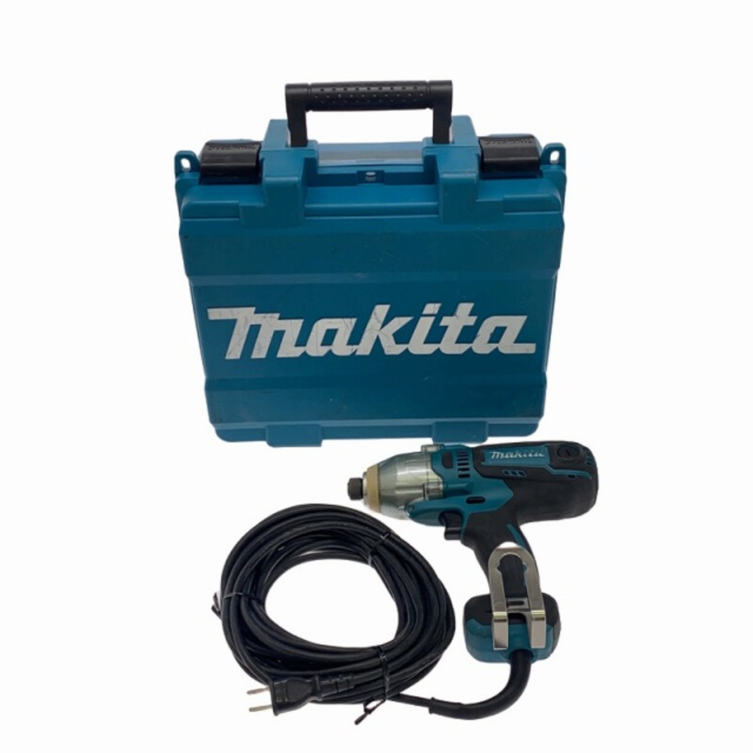 バイク☆品☆makita マキタ 100V インパクトドライバ TD0220 ケース付 コード式 インパクトドライバー DIY/日曜大工 83668