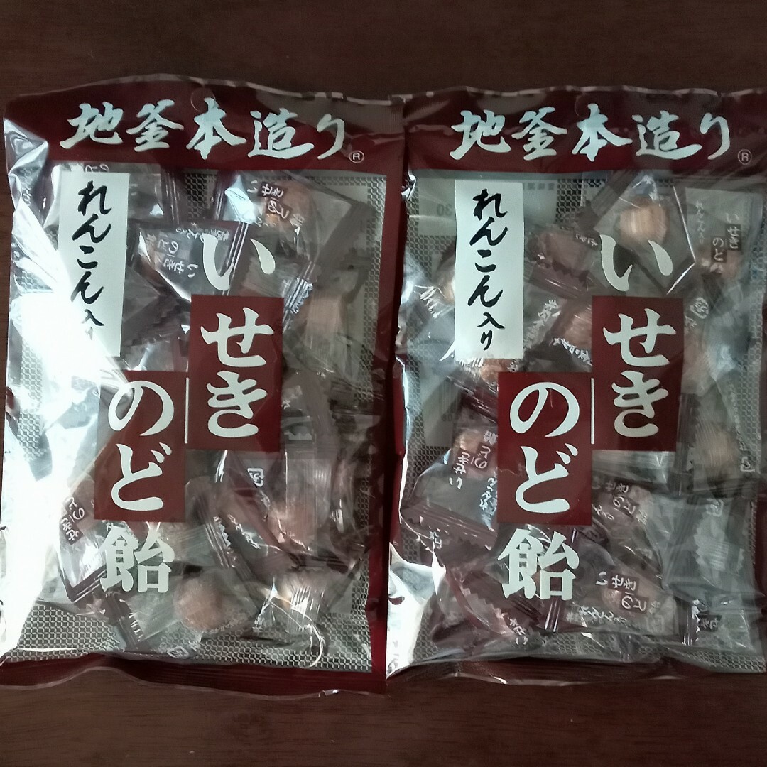 れんこん入り　いせきのど飴 食品/飲料/酒の食品(菓子/デザート)の商品写真