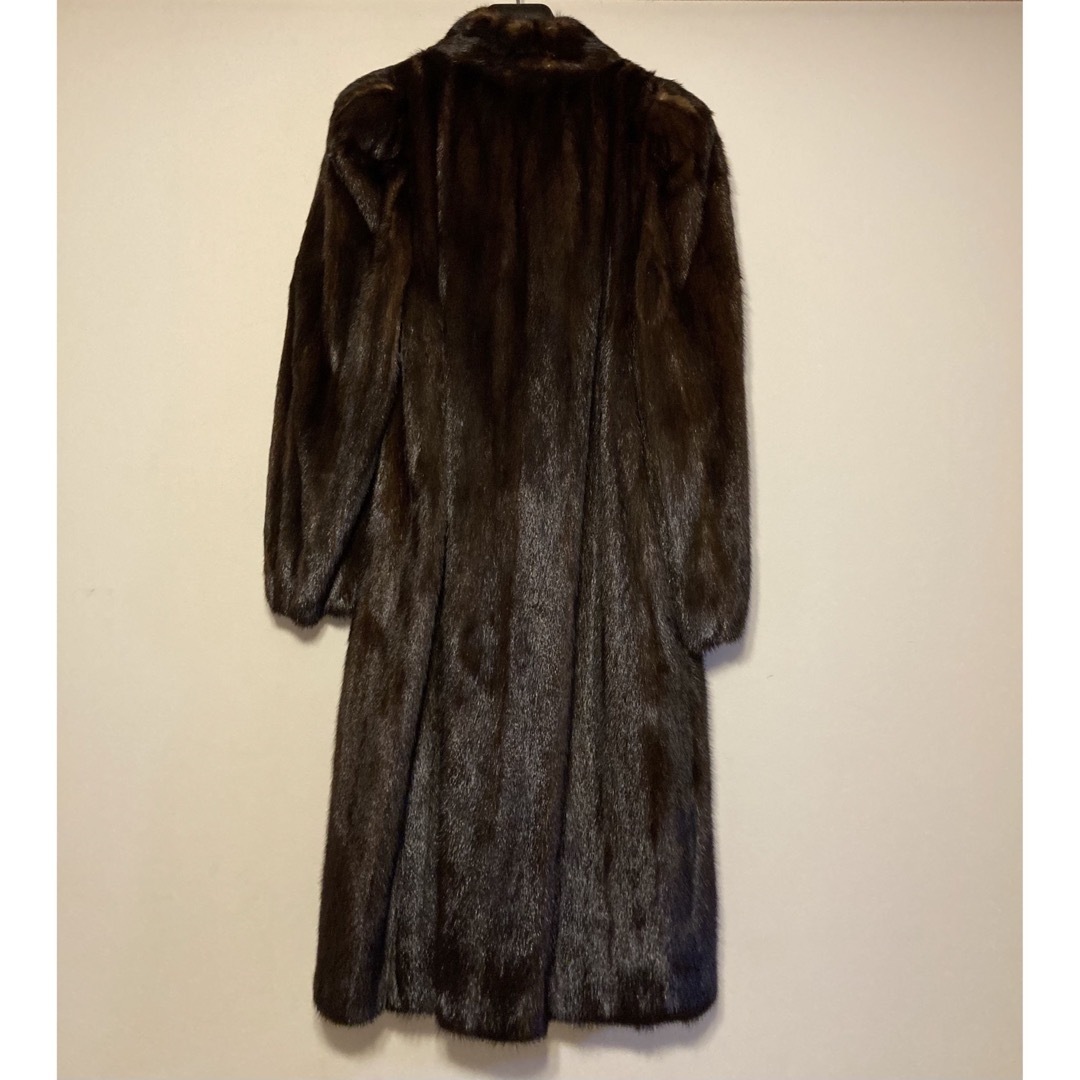 ミンク　コート　ブラウン　サイズM レディースのジャケット/アウター(毛皮/ファーコート)の商品写真