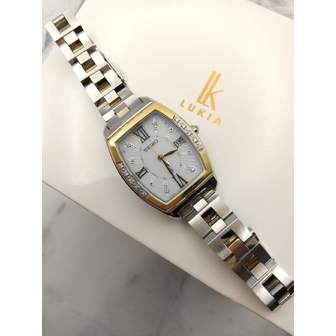 SEIKO(セイコー)のセイコールキア 電波ソーラー 美品 14Pダイヤ レディースのファッション小物(腕時計)の商品写真
