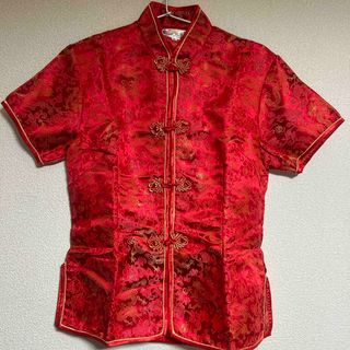 チャイナ服　トップス　中華　龍　衣装(衣装)