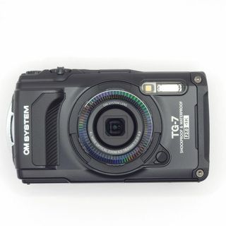 オリンパス(OLYMPUS)のオリンパス Tough TG-7 ﾌﾞﾗｯｸ 中古/LEDライトガイド LG-1(コンパクトデジタルカメラ)