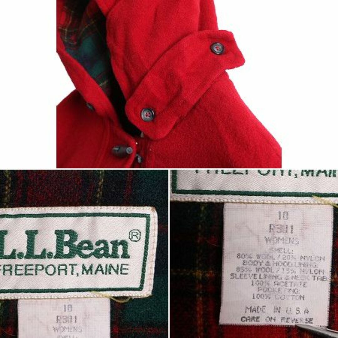お歳暮 人気 L.L.Bean - 90s USA製 エルエルビーン ダッフル コート 女性用