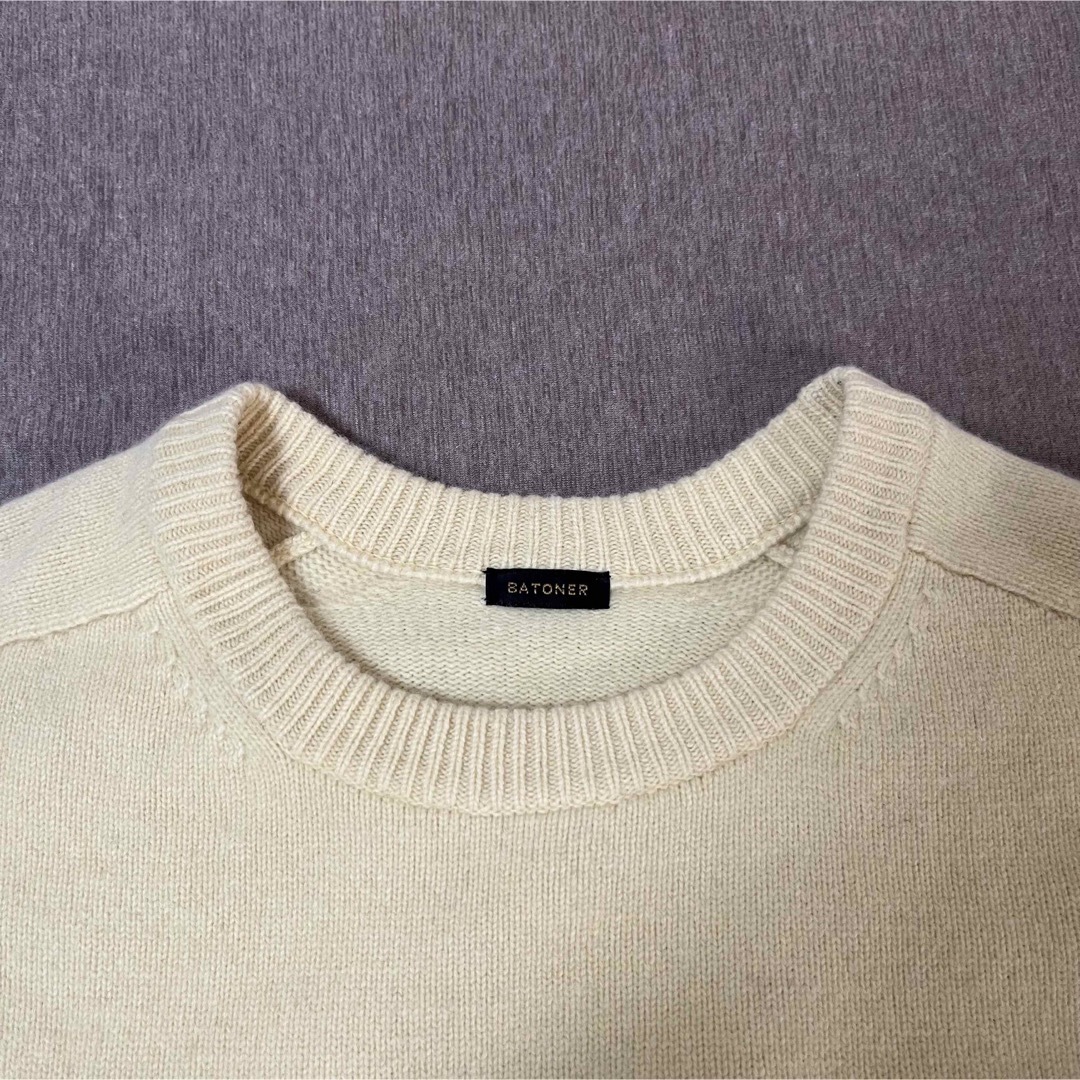 BATONER(バトナー)のBATONER バトナー Wool Crewneck ニット メンズのトップス(ニット/セーター)の商品写真