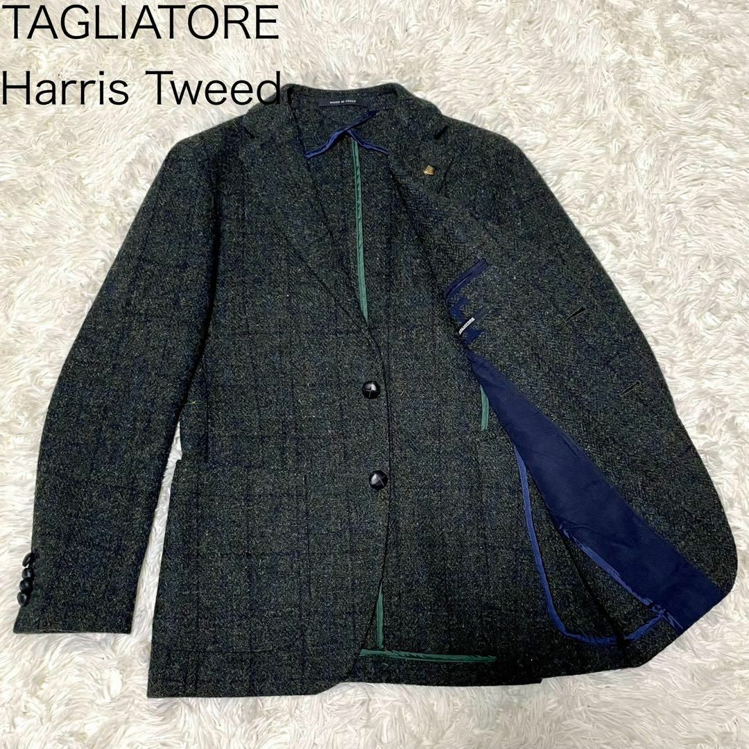 TAGLIATORE(タリアトーレ)の【タリアトーレ】ハリスツイード テーラードジャケット ブート二エール M メンズのジャケット/アウター(テーラードジャケット)の商品写真