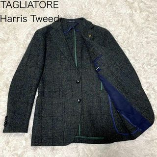 タリアトーレ(TAGLIATORE)の【タリアトーレ】ハリスツイード テーラードジャケット ブート二エール M(テーラードジャケット)