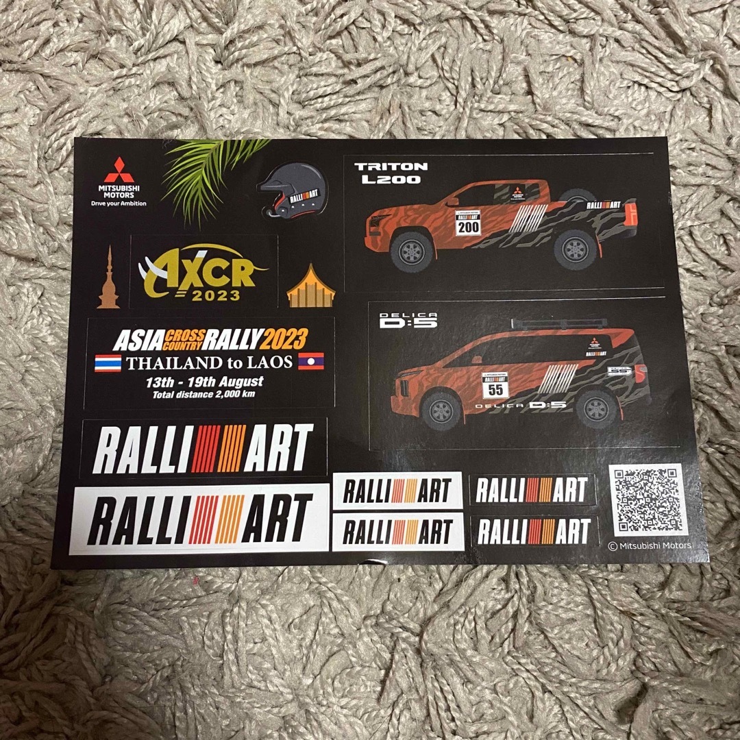 三菱(ミツビシ)の【新品・未使用】ラリーアート　RALLIART 三菱自動車　ステッカー 自動車/バイクの自動車(その他)の商品写真