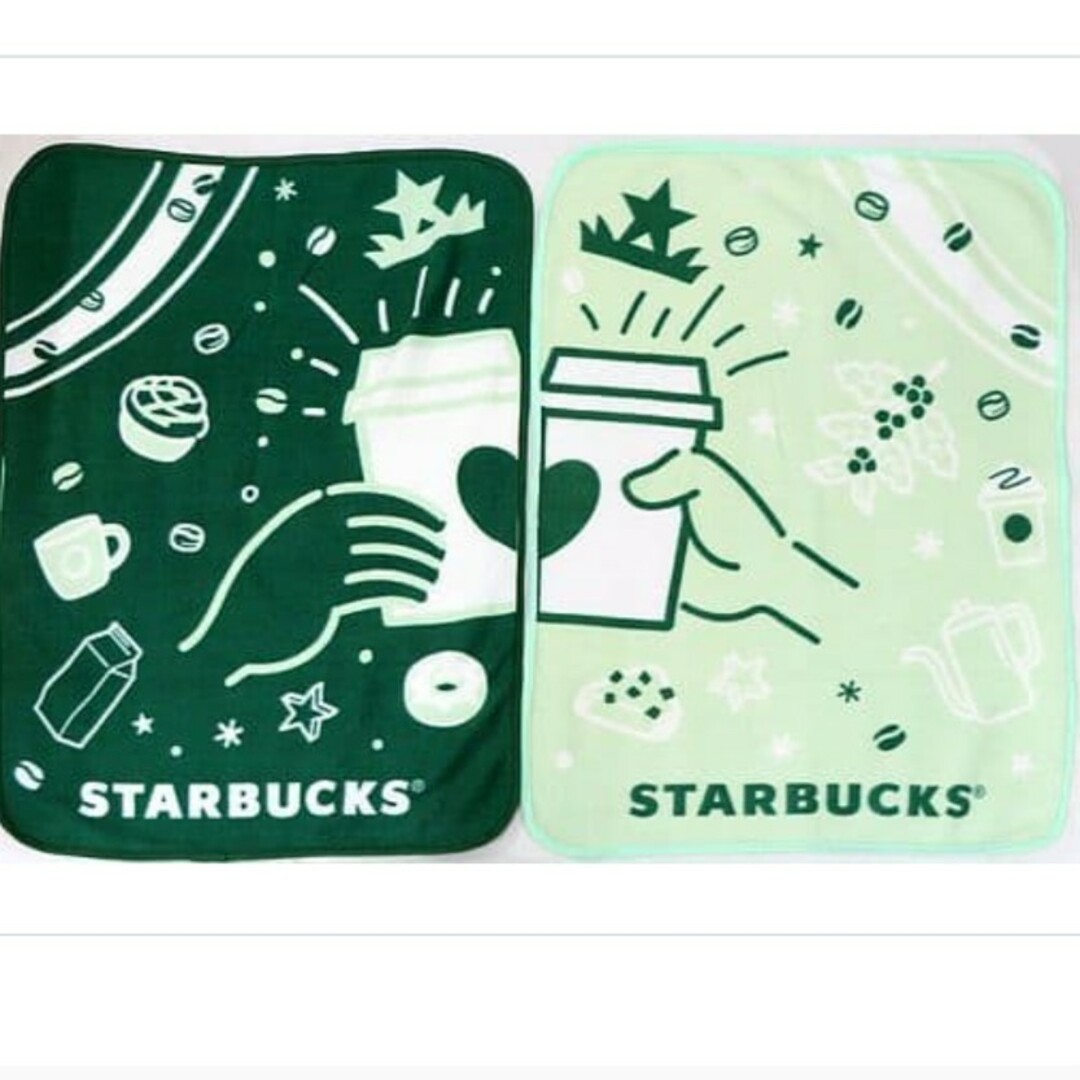 Starbucks(スターバックス)の新品送料込！スターバックス ロゴ入りブランケット80×60cm インテリア/住まい/日用品の寝具(毛布)の商品写真