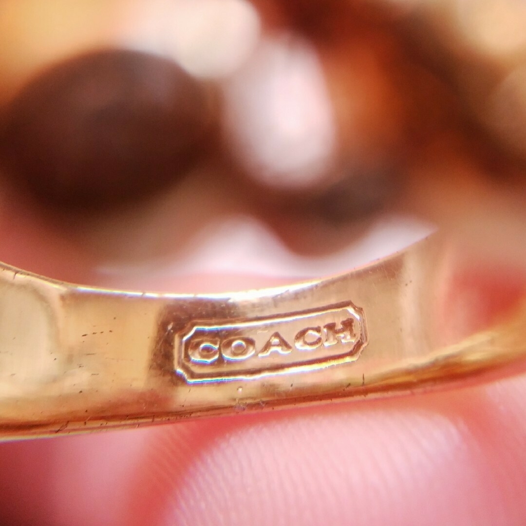 COACH(コーチ)のCOACHヴィンテージバブルゴールドリング レディースのアクセサリー(リング(指輪))の商品写真