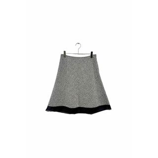 90's LAGERFELD skirt カールラガーフェルド スカート シルク混 ベージュ系 ブラック系 レディース ヴィンテージ 6(ひざ丈スカート)