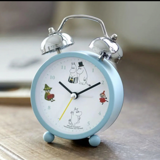 置き時計 ムーミンと仲間たちの北欧カラーの目覚まし時計(置時計)