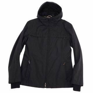 プラダ(PRADA)の美品 プラダ スポーツ PRADA SPORT ジャケット パーカー ジップアップ 無地 インナーリブ GORE-TEX アウター レディース 40(M相当) ブラック(その他)