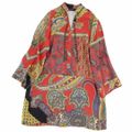 美品 エトロ ETRO ワンピース ドレス ロングスリーブ 長袖 ペイズリー柄 シルク トップス レディース 42(M相当) マルチカラー