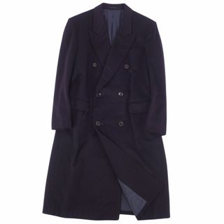 ランバン(LANVIN)の美品 ランバン LANVIN コート チェスターコート ダブルブレスト カシミヤ100％ アウター メンズ R48-45(M相当) ネイビー(その他)