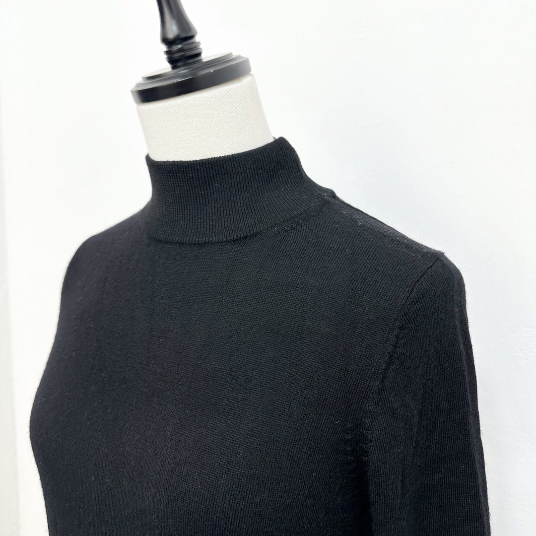 MUJI (無印良品)(ムジルシリョウヒン)の【MUJI】無印良品 美品 ハイネック 黒 Sニット セーター ウール レディースのトップス(ニット/セーター)の商品写真