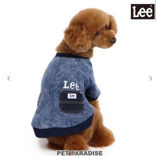 ペットパラダイス(PET PARADISE)の未使用に近い　Lee ウォッシュ加工　ドッグウェア　トレーナー　小型犬　紺　S(犬)