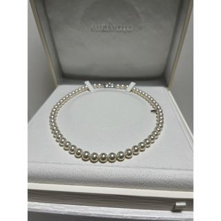 ミキモト(MIKIMOTO)のミキモト　パールネックレス　7〜7.5㎜　長さ43㎝　美品(ネックレス)