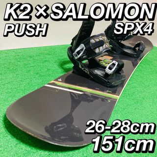 サロモン(SALOMON)の大人気 PUSH H2 × SALOMON SPX4 スノーボード 初心者 入門(ボード)