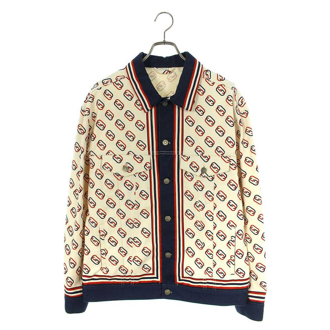 Gucci(グッチ)のグッチ  548722 XDAQZ インターロッキンGG総柄デニムジャケット メンズ 46 メンズのジャケット/アウター(Gジャン/デニムジャケット)の商品写真