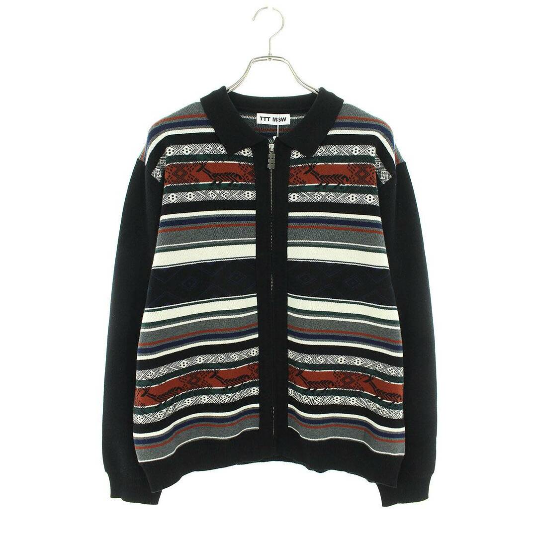 ティー TTT  23AW  TTT-2023AW-KT09  Nordic Zip Up Cardigan ノルディックジップカーディガン メンズ Lメンズ