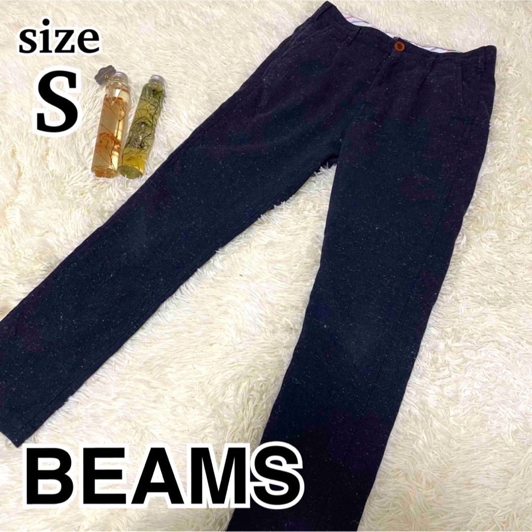 BEAMS(ビームス)のビームス　パンツ　スラックス　スエード　黒　S　ウール メンズのパンツ(スラックス)の商品写真