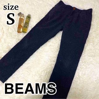 ビームス(BEAMS)のビームス　パンツ　スラックス　スエード　黒　S　ウール(スラックス)