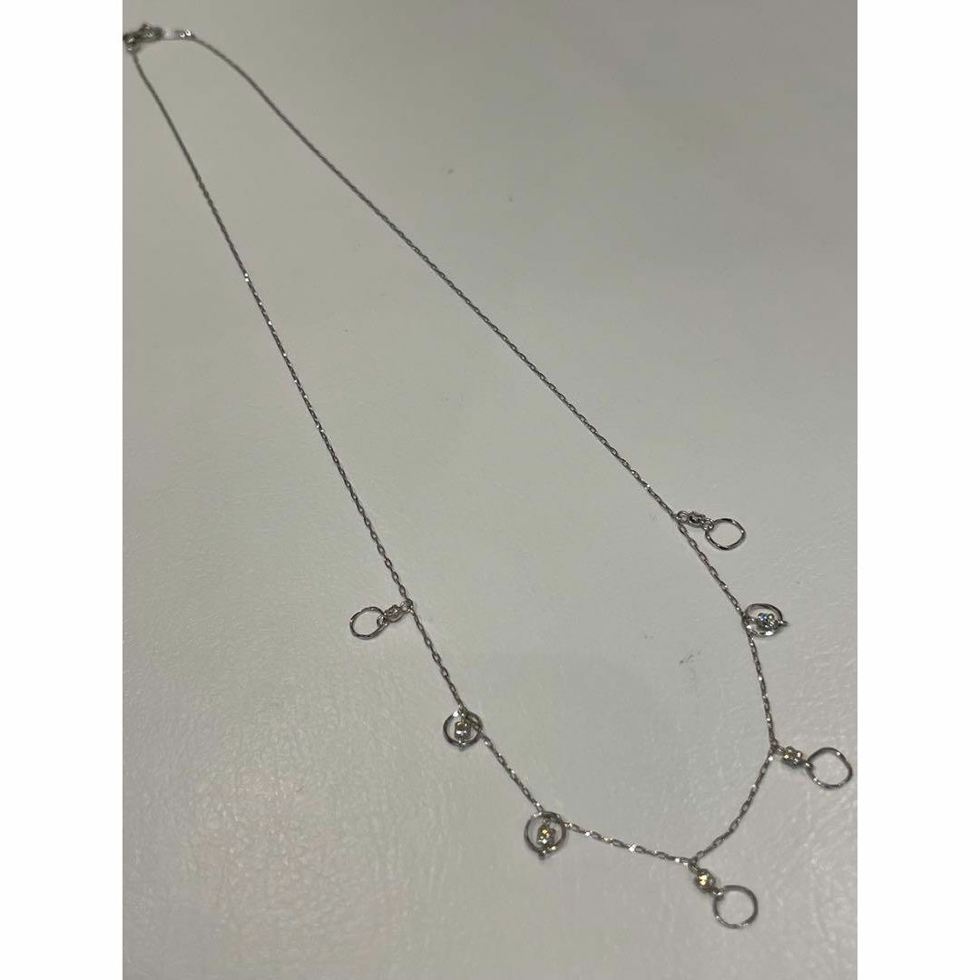 【新品】Pt900ダイヤデザインネックレス レディースのアクセサリー(ネックレス)の商品写真