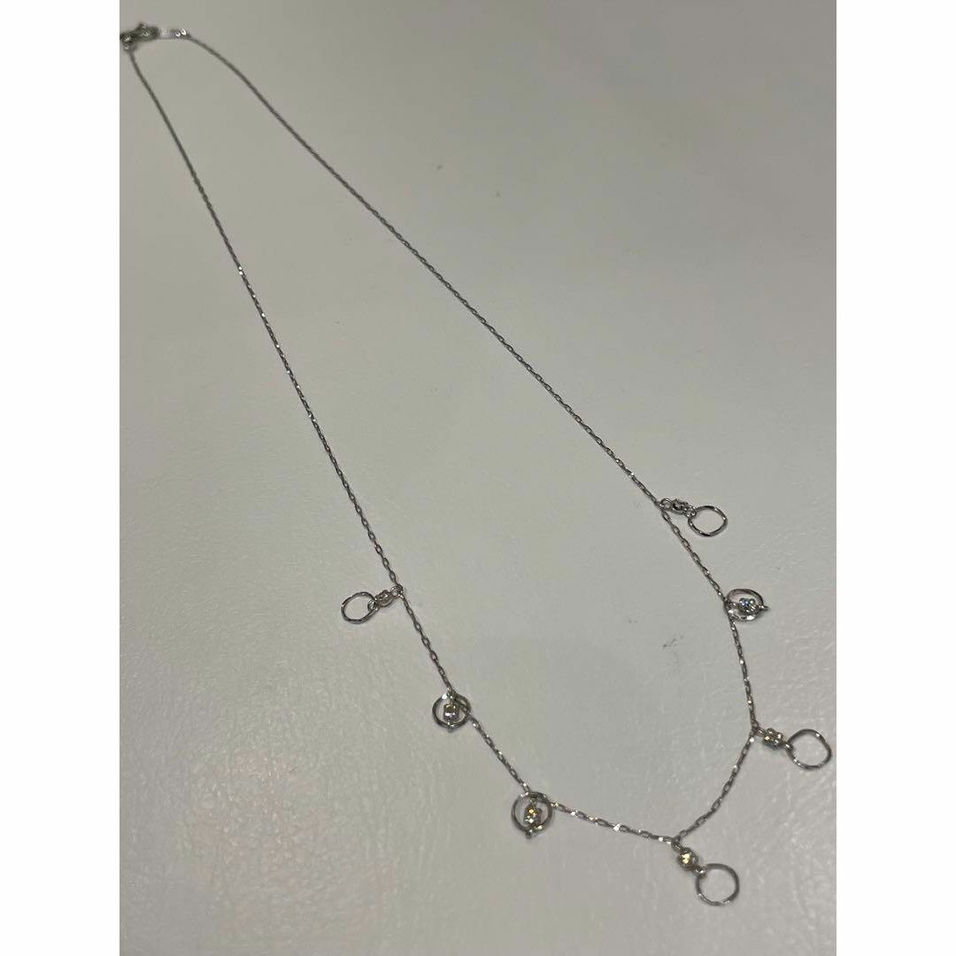 新品】Pt900ダイヤデザインネックレス 新品】Pt900ダイヤデザインネックレス